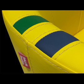 Tub chair Racing n° 12 Ayrton Yellow / Blue / Green