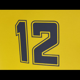 Tub chair Racing n° 12 Ayrton Yellow / Blue / Green