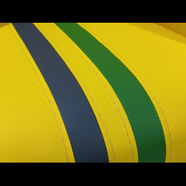 Tub chair Racing n° 12 Ayrton Yellow / Blue / Green