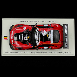 Mercedes-AMG GT3 EVO N °3 Sieger Silver class 24H Spa 2024 F1 1/43 Spark SB800