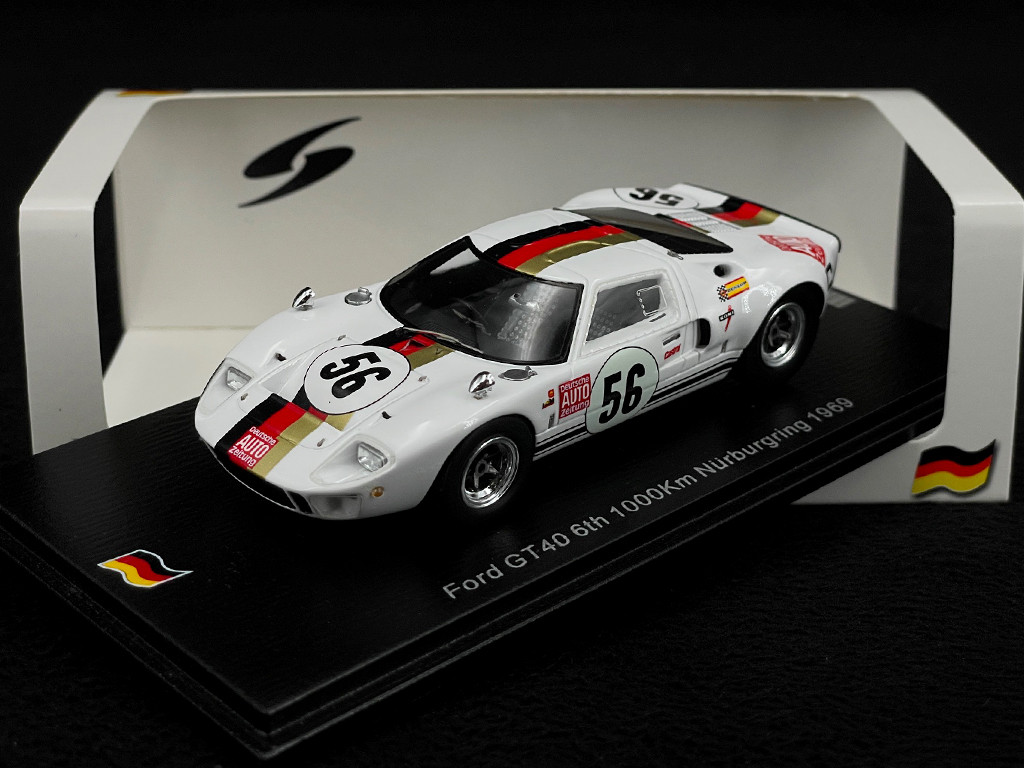 SPARK 1/43 – FORD GT40 – 1000 KM DU NÜRBURGRING 1969 – Édition SG818 – Maquette Résine De Collection