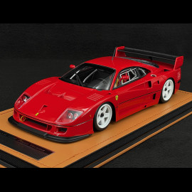 Ferrari F40 LM Press Version 1996 Rot mit weißen Rändern 1/18 Tecnomodel TM18-410D