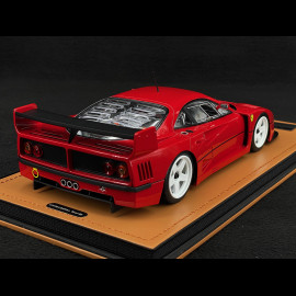 Ferrari F40 LM Press Version 1996 Rot mit weißen Rändern 1/18 Tecnomodel TM18-410D