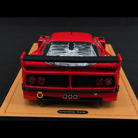 Ferrari F40 LM Press Version 1996 Rot mit weißen Rändern 1/18 Tecnomodel TM18-410D