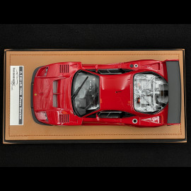 Ferrari F40 LM Press Version 1996 Rot mit weißen Rändern 1/18 Tecnomodel TM18-410D