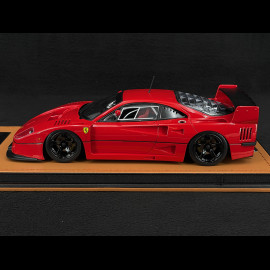 Ferrari F40 LM Press Version 1996 Rot mit schwarzen Felgen 1/18 Tecnomodel TM18-410F