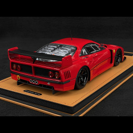 Ferrari F40 LM Press Version 1996 Rot mit schwarzen Felgen 1/18 Tecnomodel TM18-410F