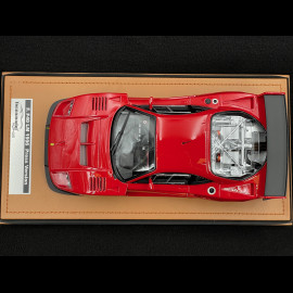 Ferrari F40 LM Press Version 1996 Rot mit schwarzen Felgen 1/18 Tecnomodel TM18-410F