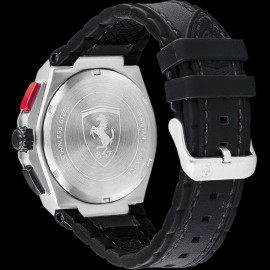 Ferrari Aspire Chronograph Watch Black Leather / Silicone Strap 0830791