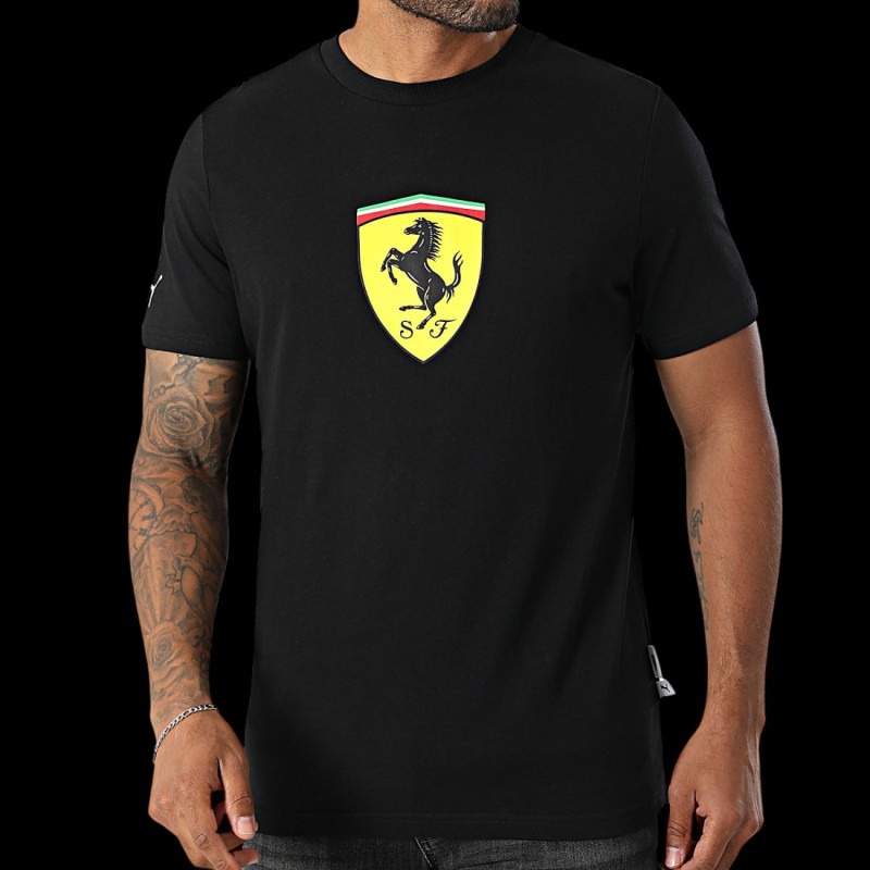 Ferrari T-Shirt Leclerc Hamilton Large Logo Black Puma 632783-01