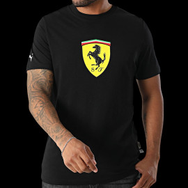 Ferrari T-Shirt Leclerc Hamilton Großes Logo Schwarz Puma 632783-01