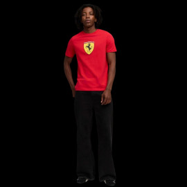 Ferrari T-Shirt Leclerc Hamilton Großes Logo Rot Puma 632783-02