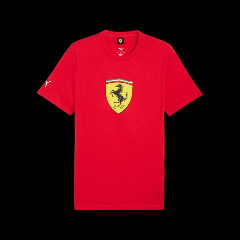 Ferrari T-Shirt Leclerc Hamilton Großes Logo Rot Puma 632783-02