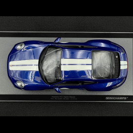 Porsche 911 Sport Classic Typ 992 2022 Gentianblau / Weiße Streifen 1/18 Minichamps 155062006