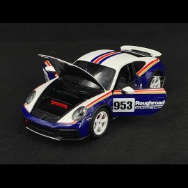 Porsche 911 Dakar Type 992 2022 Roughroads White / Blue 1/18 Minichamps 110062075