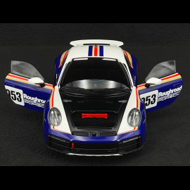 Porsche 911 Dakar Type 992 2022 Roughroads White / Blue 1/18 Minichamps 110062075