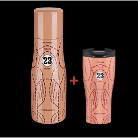 Set von 2 Porsche Thermo-becher 917 Pink Pig + Porsche Thermo-flasche