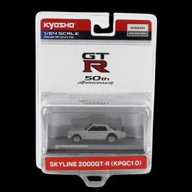 Nissan Skyline GT-R 2000 Silber 1/64 Kyosho 16KYO06990SB
