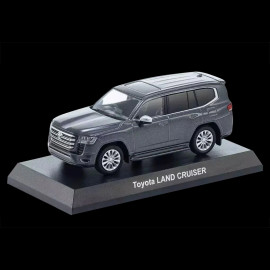 Toyota Land Cruiser ZX 2021 Metallic Grey Mit Broschüre 1/64 Kyosho 13KYO07118GY