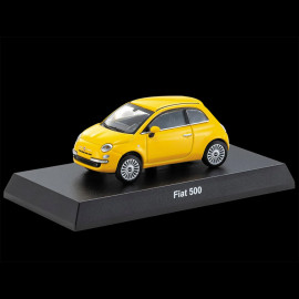 Fiat 500 Nuova 2007 Gelb Mit Broschüre 1/64 Kyosho 20KYO07058Y