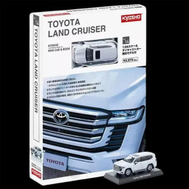 Toyota Land Cruiser ZX 2021 Withe Weiß Mit Broschüre 1/64 Kyosho 14KYO07118W