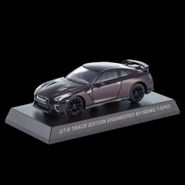 Nissan GT-R R35 Track Edition 2022 Dunkelviolett Mit Broschüre 1/64 Kyosho 03KYO07067TP