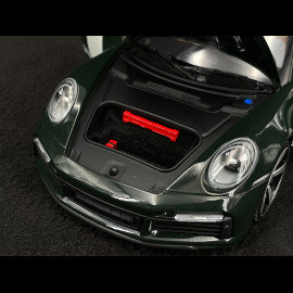 Porsche 911 Sport Classic Type 992 2022 Metallic Green / White Stripes 1/18 Minichamps 110069204