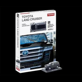 Toyota Land Cruiser ZX 2021 Scwharz Mit Broschüre 1/64 Kyosho 12KYO07118BK