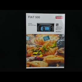 Fiat 500 Nuova 2007 Blau Mit Broschüre 1/64 Kyosho 19KYO07058LB