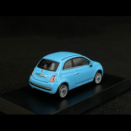 Fiat 500 Nuova 2007 Blau Mit Broschüre 1/64 Kyosho 19KYO07058LB