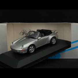 Porsche 911 Cabriolet Type 993 1993 Silber 1/43 Minichamps 430063030