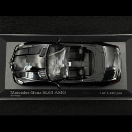 Mercedes-Benz SL63 AMG 2008 Schwarz 1/43 Minichamps 400037170