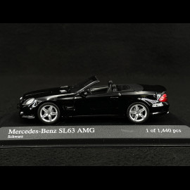 Mercedes-Benz SL63 AMG 2008 Schwarz 1/43 Minichamps 400037170