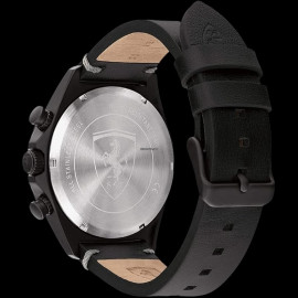 Ferrari Uhr Pilota Evo Schwarz Lederarmband 0830823