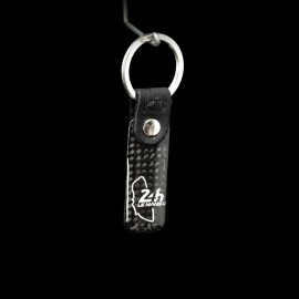 24h Le Mans Keyring Carbon Track Outline Black KIU_001