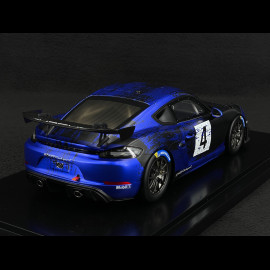 Porsche 718 Cayman GT4 RS Clubsport n° 4 2023 Violett / Schwarz 1/18 Spark WAP0214150PCAY