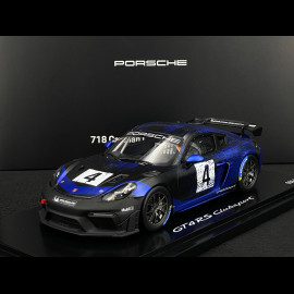 Exemplar Nr. 1/300 Porsche 718 Cayman GT4 RS Clubsport Typ 982 2023 Violett / Schwarz 1/18 Spark WAP0214150PCAY