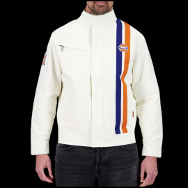 Gulf Jacke Racing Steve McQueen Le Mans Legend Cremebeige GU251JAM03-003 - herren