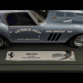 Ferrari 250 GTO s/n 3589 Victoria High School 1964 Light Blue Metallic 1/18 BBR BBR1869A