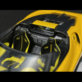 Bugatti W16 Mistral Yellow 2023 1/43 TrueScale Miniatures TSM430822