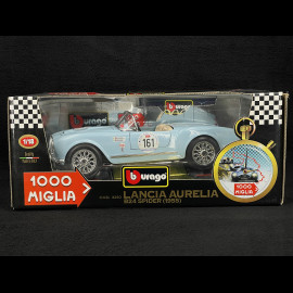 Lancia Aurelia B24 Spider n°161 Mille Miglia 1955 Light Blue Metallic 1/18 Bburago 32102