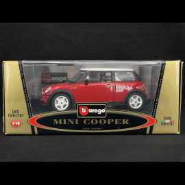 Mini Cooper 2000 Rot / Weiß 1/18 Bburago 3379