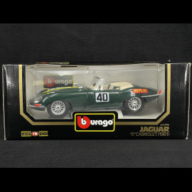 Jaguar E-Type Cabriolet 1961 n°40 British Racing Green 1/18 Bburago 3016