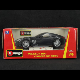 Peugeot 907 Concept Car 2004 Black Anthracite 1/18 Bburago 34074
