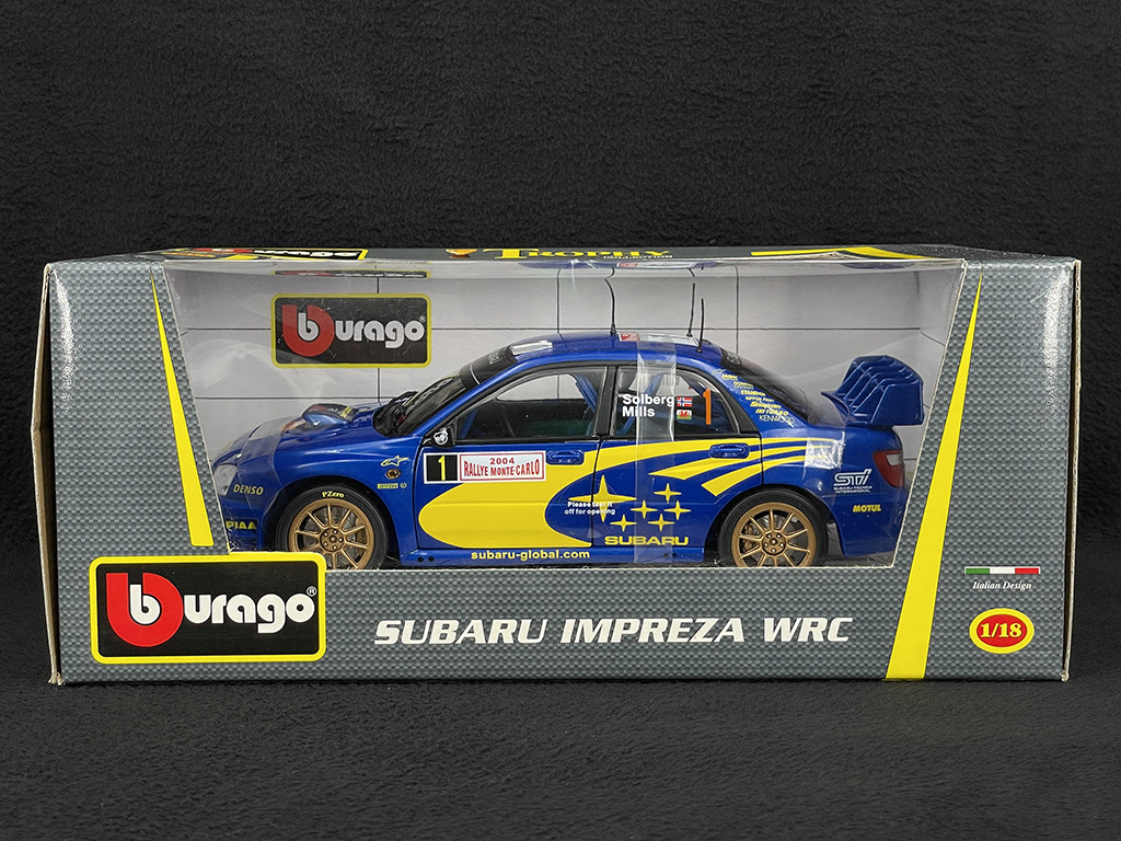 Petter Solberg Subaru Impreza WRC n°1 Monte‑Carlo 2004 1/18