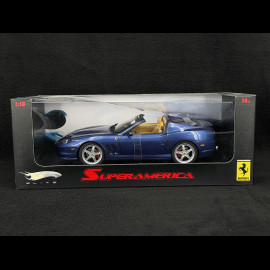 Ferrari Superamerica 2004 Blau 1/18 Hot Wheels J2922