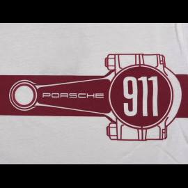 Set of 2 Porsche Sweatshirt + Bielle T-shirt 911 Essential White / Burgundy Red