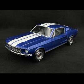 Ford Mustang GT Fastback 1968 Blue with White Stripes 1/12 KK Scale KKDC120224