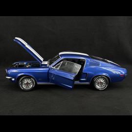 Ford Mustang GT Fastback 1968 Blue with White Stripes 1/12 KK Scale KKDC120224