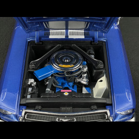 Ford Mustang GT Fastback 1968 Blue with White Stripes 1/12 KK Scale KKDC120224